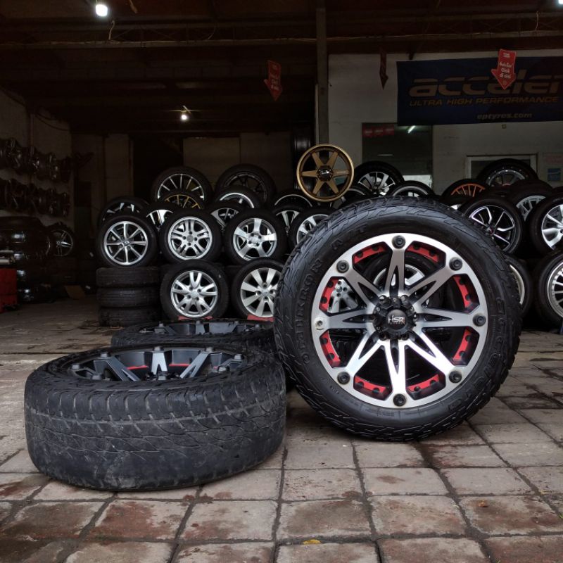 VELG BEKAS MOBIL MODEL BALISTIK RING 20 BAN BONUS PCD 5X139 BISA BUAT HYLUX FORTUNER PAJERO