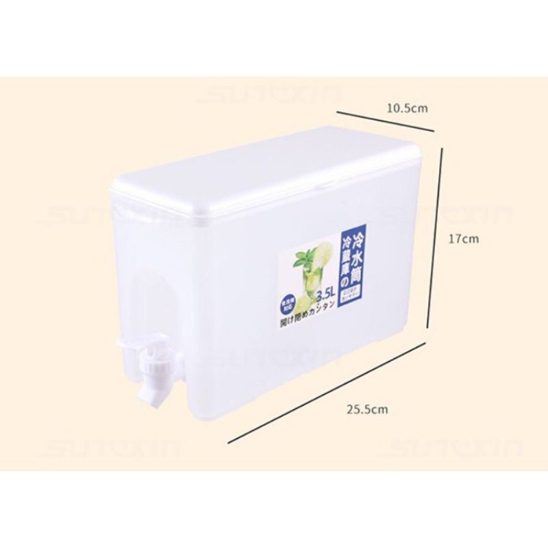 DISPENSER JUS PORTABLE MINUMAN KULKAS 3,5L