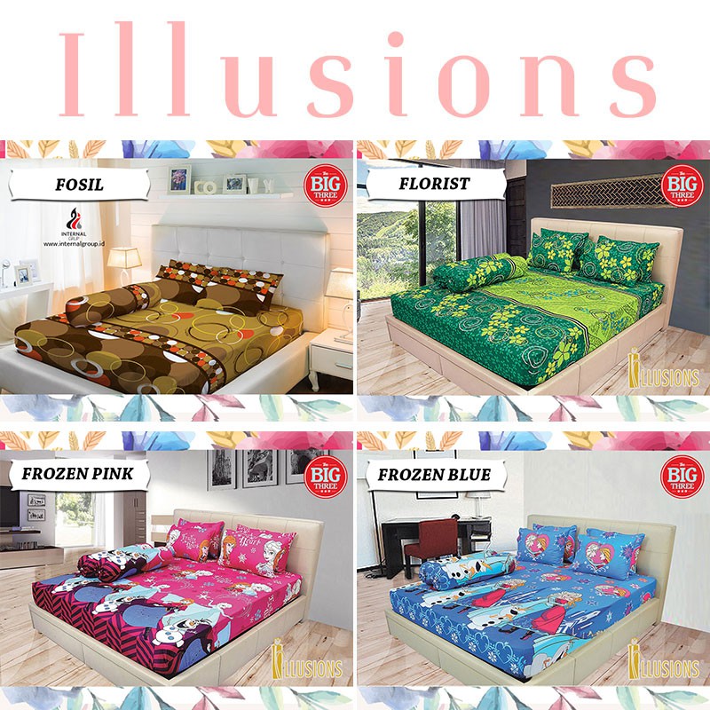 Sprei ILLUSION 120x200 Anabella Galant Hilton Jenny Moza Vermont - Single 120 SP ladyrose group