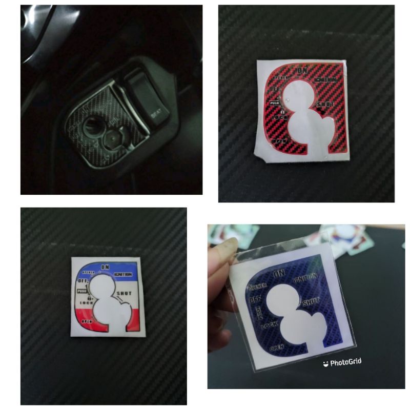 EMBLEM TIMBUL LOGO KUNCI KONTAK MOTOR VARIO OLD TECHNO 125 2012 2013 2014