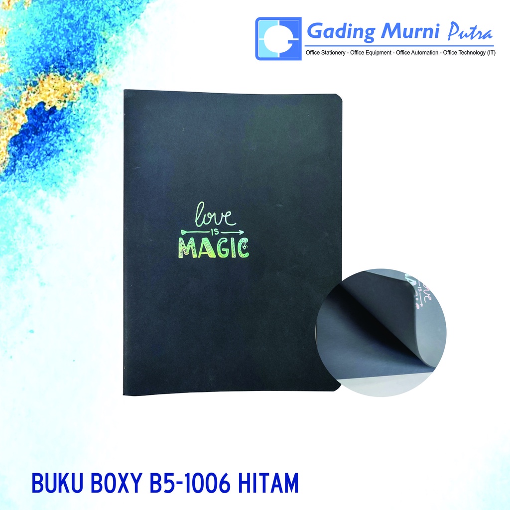 

Buku Hitam / Black Paper / Buku Kertas Hitam Polos / Black Scrap Book Hitam / Notes DIY B5 Motif Acak