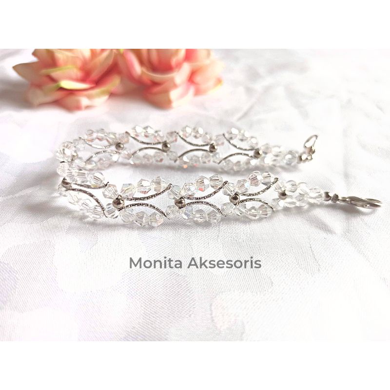 Konektor Masker Kristal | Konektor masker mutiara | Konektor masker mewah | strap masker | strap mas