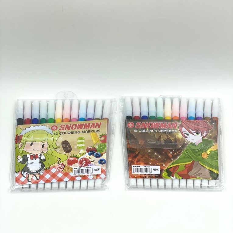 

Spidol / Pensil Marker Snowman 12 Warna PW-12A