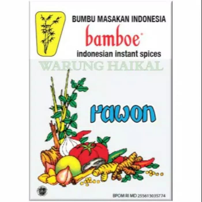 

Spesial - 1 Box (Isi 20Pcs) Bumbu Rawon Original Merk Bamboe - Rawon Cap Bamboe