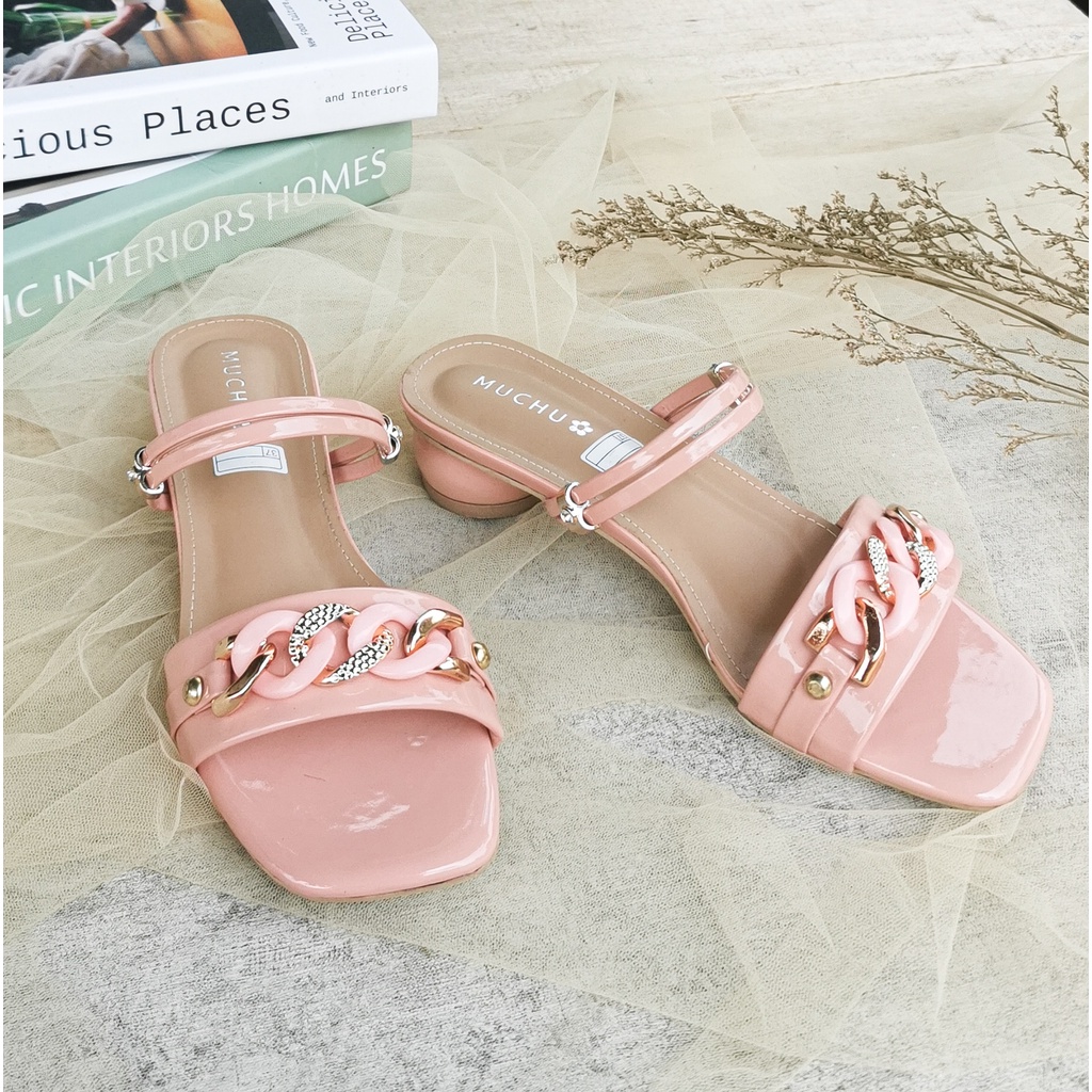 QZ - Lenora Sandal Flat Casual Model Terbaru CU 01