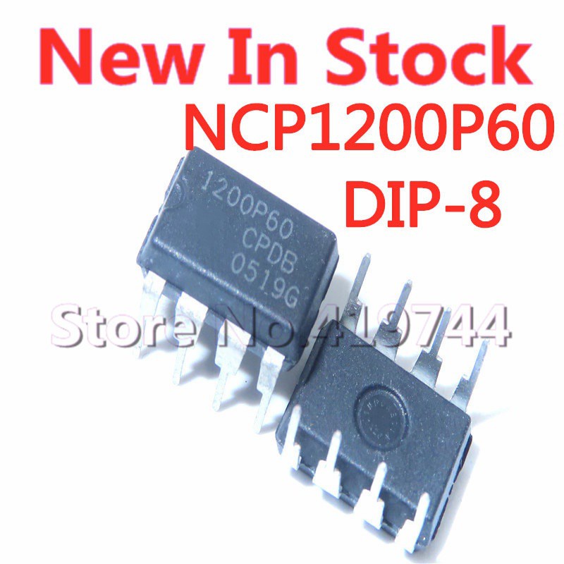 5pcs / Lot Ncp1200P60 1200p60 Ncp1200P60G Dip-8 Power Switch Controller Ic