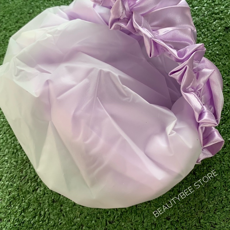 SHOWER CAP SATIN TEBAL 2 LAPIS (KQ0045A)