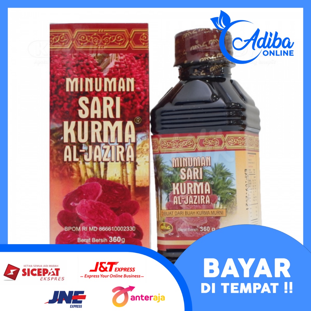 

Al Jazira Minuman Sari Kurma 360gr Untuk Menjaga Imunitas Tubuh