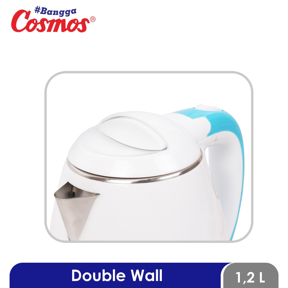 Cosmos CTL210 Kettle Listrik 1.2Liter Teko Pemanas Air 600Watt CTL-210 CTL210B