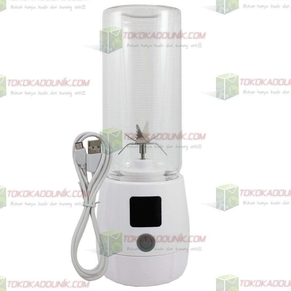 Fashion Portable Juice Cup Dengan Layar LCD + 6 Mata Pisau