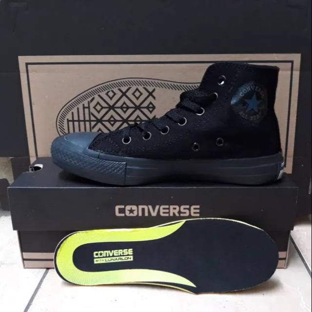 Sepatu All Star Converse Hitam full Tinggi Murah