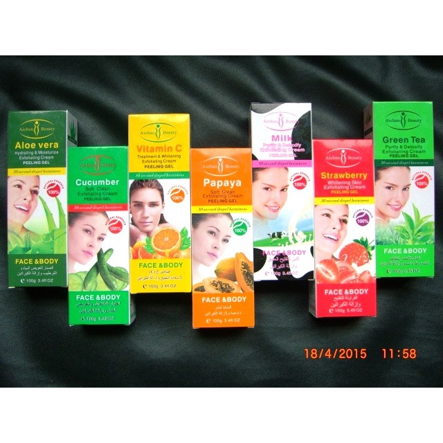 [btv13]  AICHUN BEAUTY PEELING GEL Face & Body Exfoliating Cream Perontok Daki