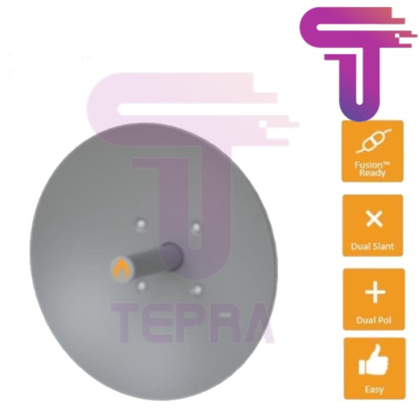 IgniteNet Fusion Dish 5GHz 30dBi 06m w Dual RPSMA Pigtail FD530R