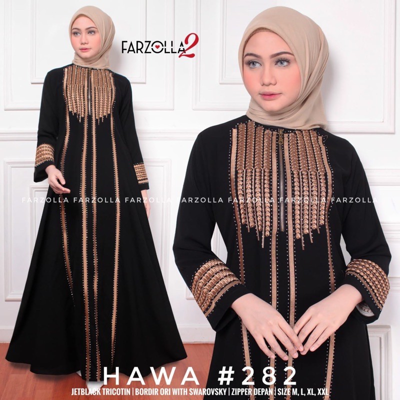 Abaya Turkey | Hawa #282 | Busana Arab Muslimah Original by Farzolla