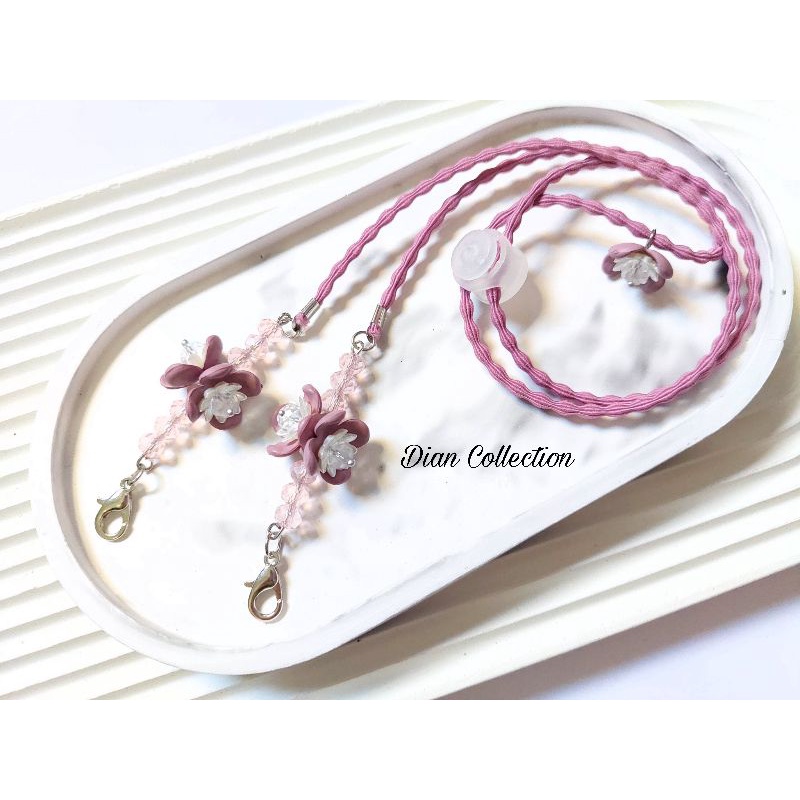 STRAP MASKER 2IN1/STRAP MASKER CURLY/STRAP MASKER/TALI MASKER/TALI MASKER MUTIARA/KALUNG MASKER MUTI