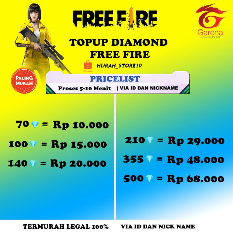 Top Up Diamon FF Murah | Diamond Free Free Fire Murah | DM FF Murah | Top Up DM FF #1