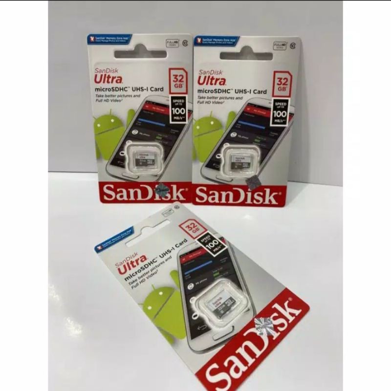 Memori Card Sandisk 32gb Micro SD Kartu Memori Sandisk 32GB Kelas 10 Original