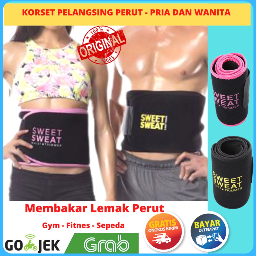 Promo Korset Pria Wanita Waist Trainer Pelangsing Perut Buncit