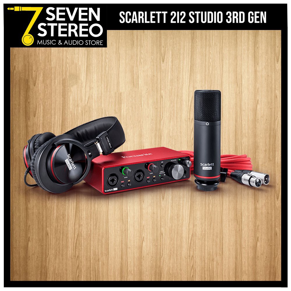 Focusrite Scarlett 2i2 Studio Pack 3rd Gen - Paket Recording