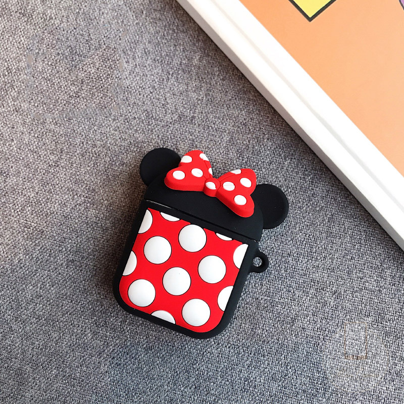 Case Bahan Silikon Motif Kartun Untuk Airpods