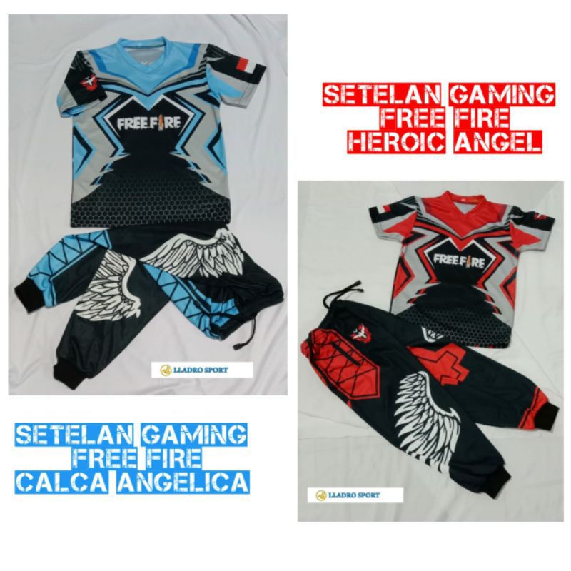 Celana Gaming Free fire BNL FF Jogger gaming Kaos Jersey Gaming  free fire Calca Angelica Heroic Ang