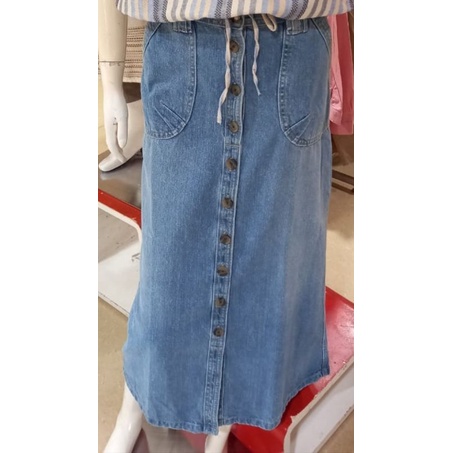 Rok jeans wanita original Triset
