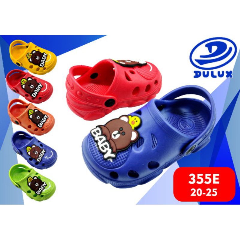 BB DULUX 355E Sandal Baim Balita Baby Bear Tali belakang Sandal Anak Laki Laki Cowok Karakter Line Baby