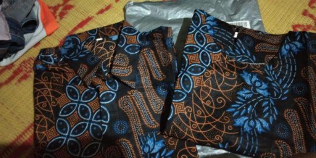 Diskon Kemeja Batik Kenongo Padi8 Pekalongan M L Xl Batik Pria Murah Modern Grosir