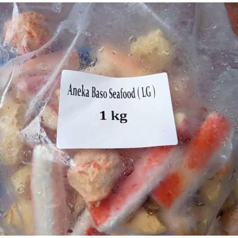 

aneka bakso seafood 1 kg.