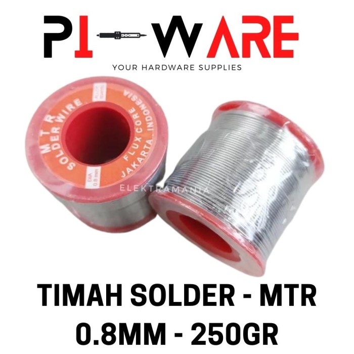 MTR Tin Timah Solder Super Flux Cored Aloy 60/40 Diameter 0.8mm 250gr