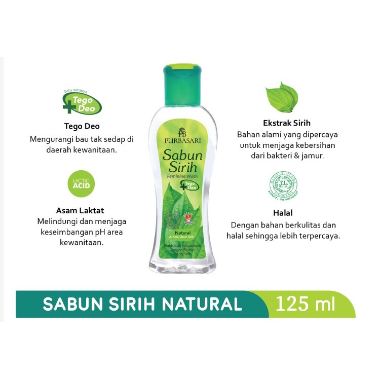 Purbasari Sabun Sirih 125 ml / 60ml