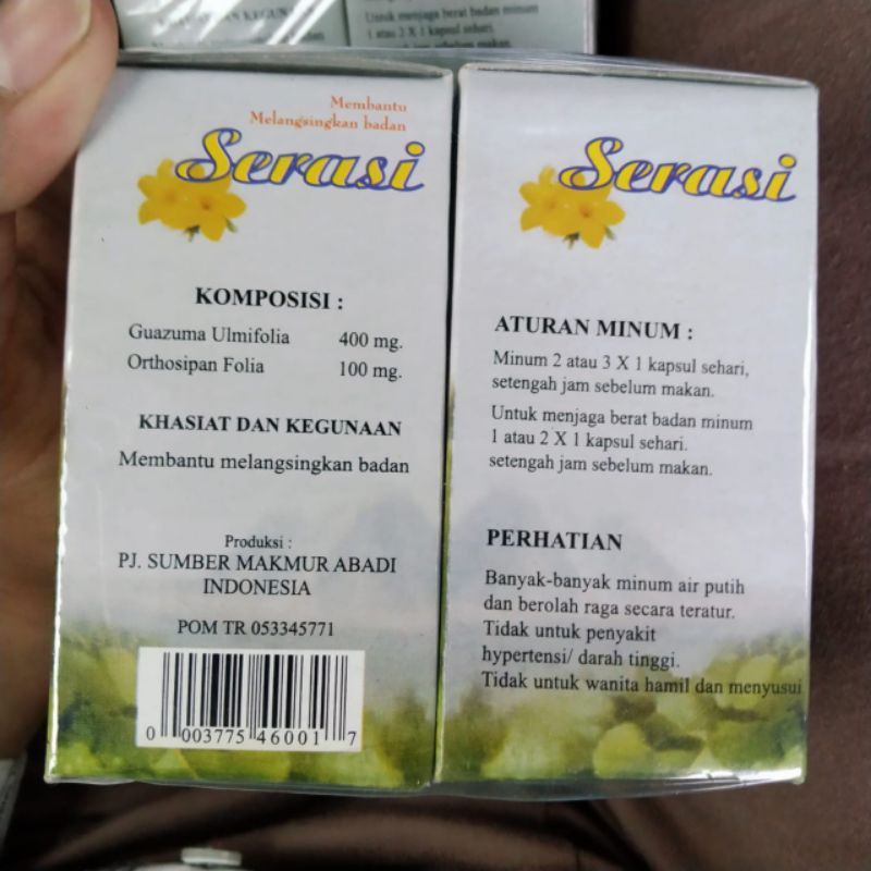 Kapsul Jamu pelangsing Serasi