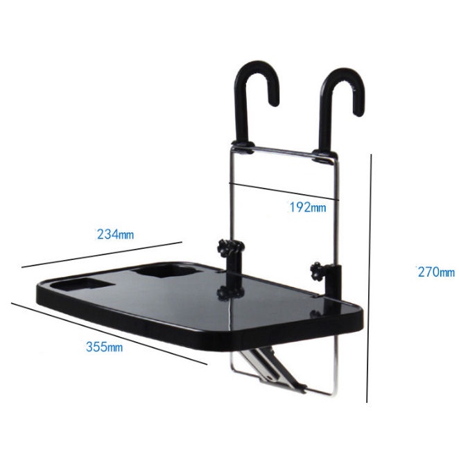 Meja Portable untuk di mobil tinggal dicantel bisa lepas pasang dengan mudah