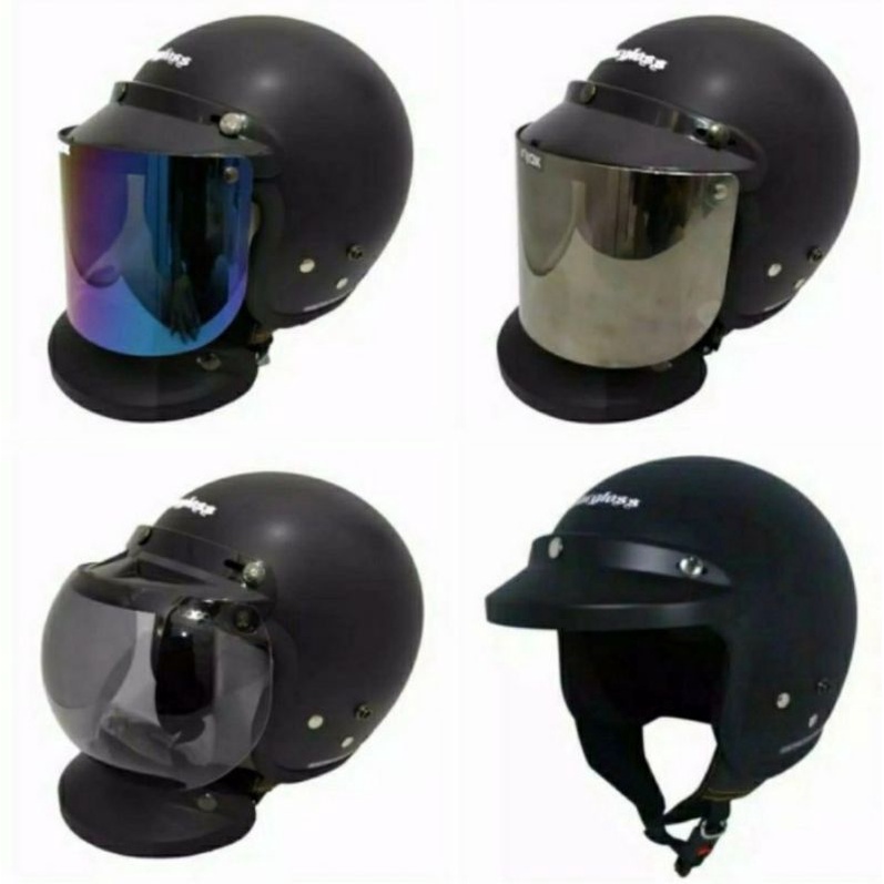 Helm Cargloss Doff Hitam