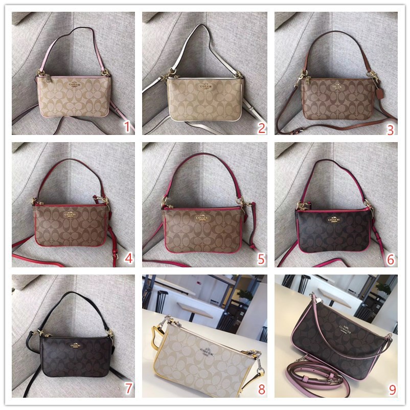 Coach 58321 36674 Double Long Shoulder Strap Fashion Ladies Single Shoulder