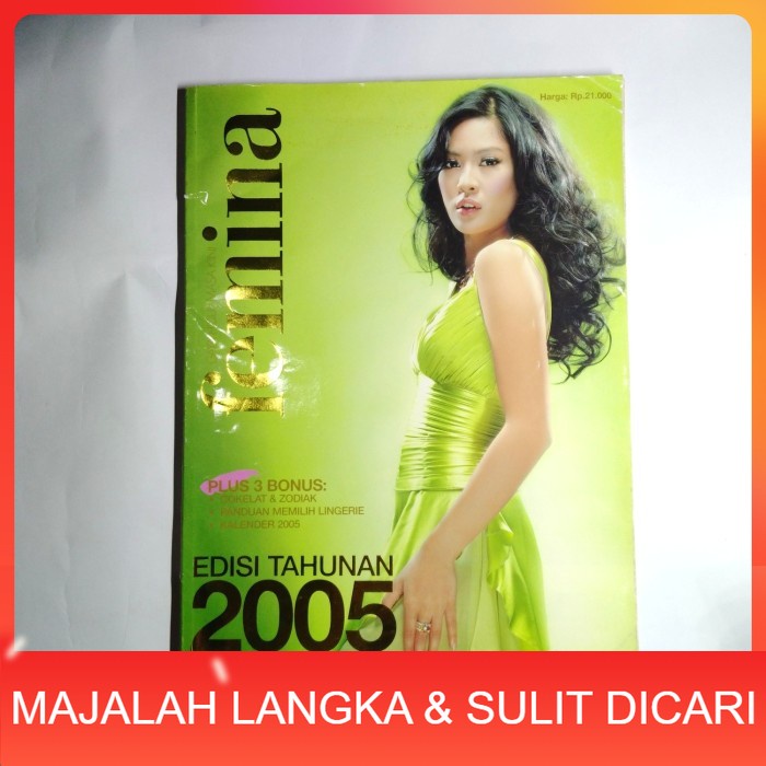 Majalah FEMINA Edisi Tahunan 2002 Cover DIAN SASTROWARDOYO Langka