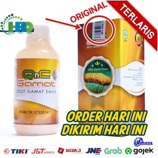 QnC Jelly Gamat Terlaris 100% Asli Emas - Jely - Jeli - Q n C - Gold G Terbaru