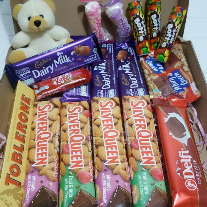 

coklat special valentine BIG BOX tobleron cadbury silver queen delfi