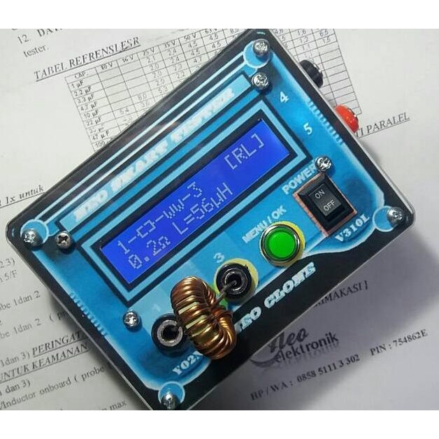 esr / esr digital / esr meter / smart tester / komponen tester