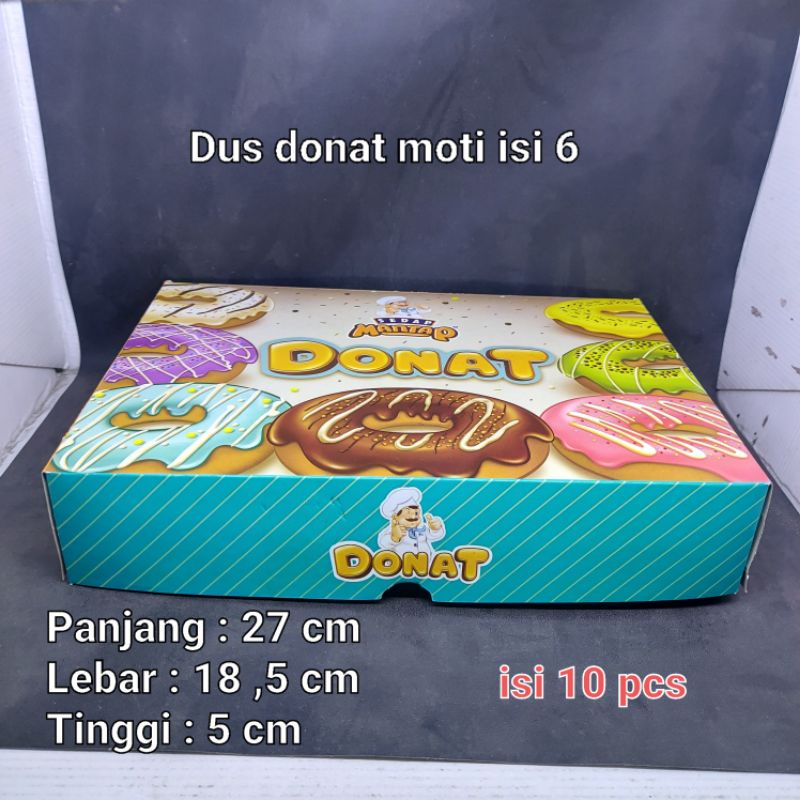 Kardus / Box Donat / Donut 6 Donat isi 10 pcs