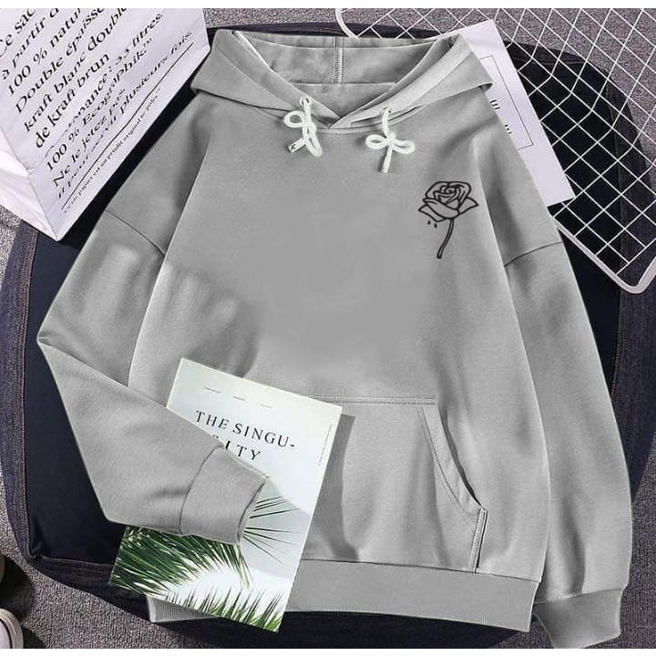 Hoodie Only Rose Sweater Hoodie Wanita Asethetic Korean Style