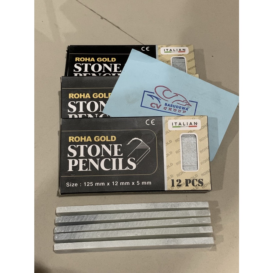 

ROHA GOLD STONE PENCILS / KAPUR BESI 1 PACK ISI 12