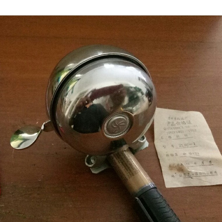 BEL SEPEDA FLYING VANES ONTEL ONTHEL ANTIK  KRING KRING MEKANIS PUTAR METAL KUBAH KROM