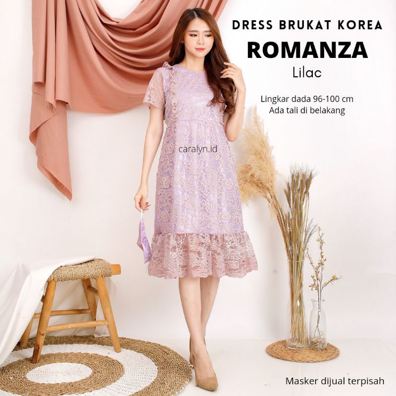 DRESS BRUKAT DRESS KONDANGAN ROMANZA DRESS KEKINIAN