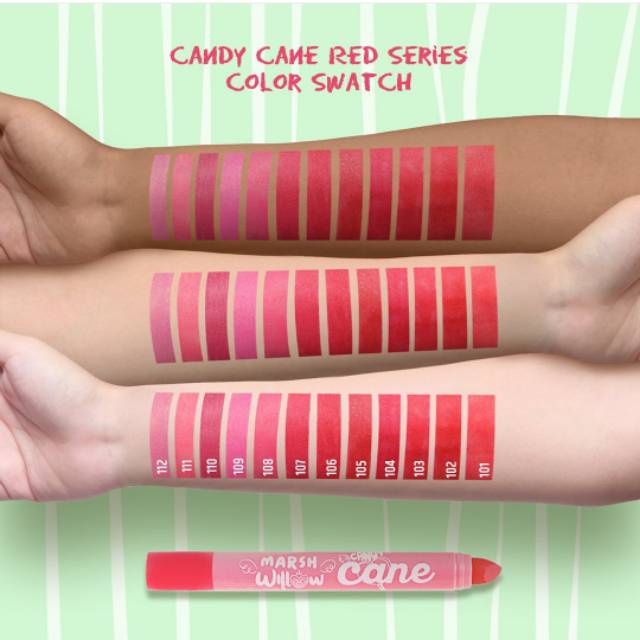 Marshwillow Candy Cane Matt Lips Red