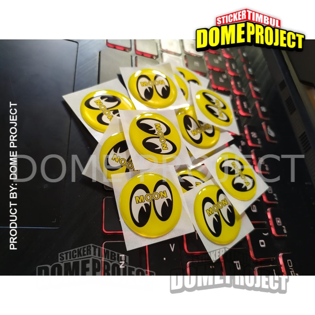 STIKER MOTOR EMBLEM 3D LOGO MOONEYES KALIPER REM AKSESORIS YAMAHA HONDA SUZUZI KAWASAKI AESTHETIC KEREN