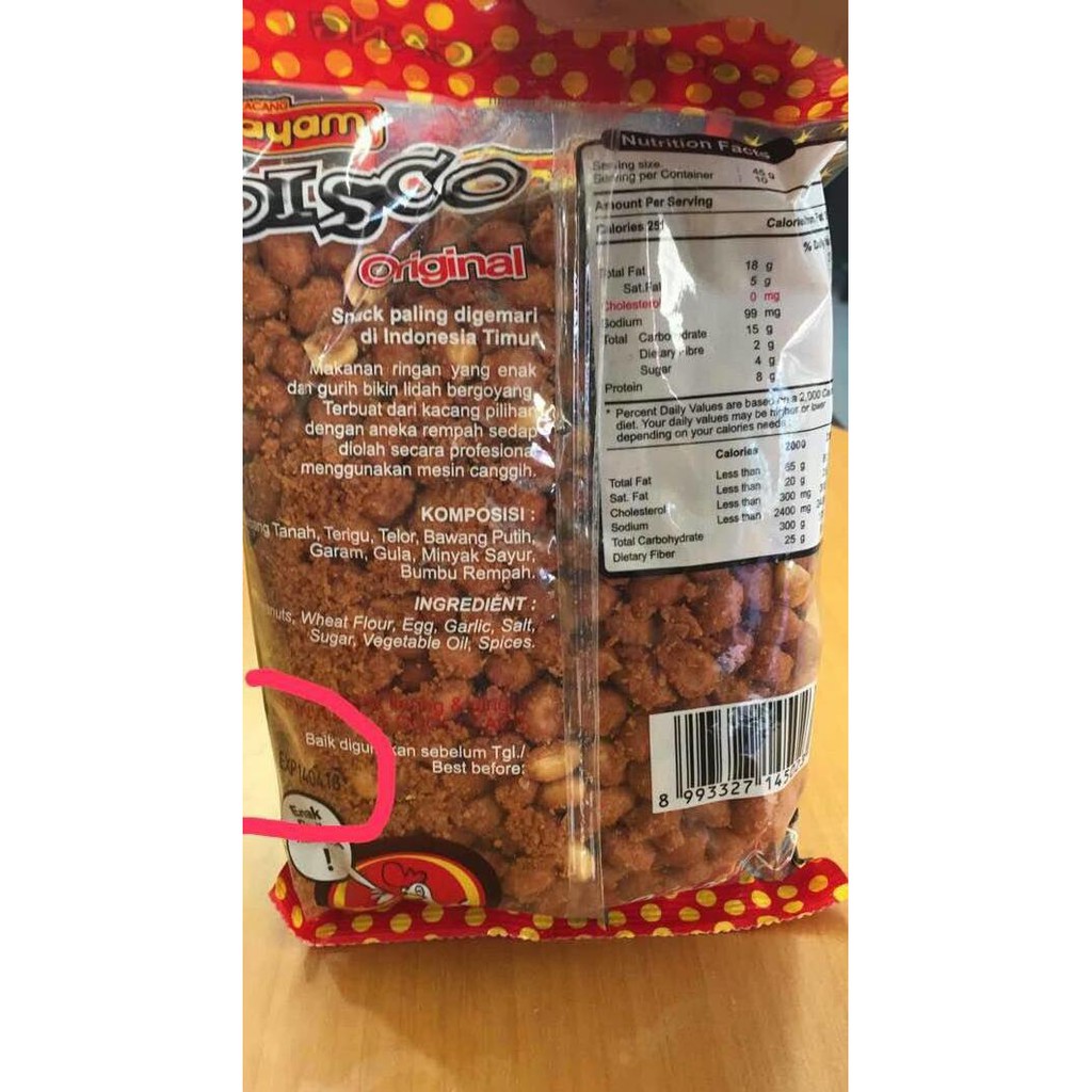 

Diskon Gila!! Kacang Ayam Disco Khas Makassar Original 450 gr