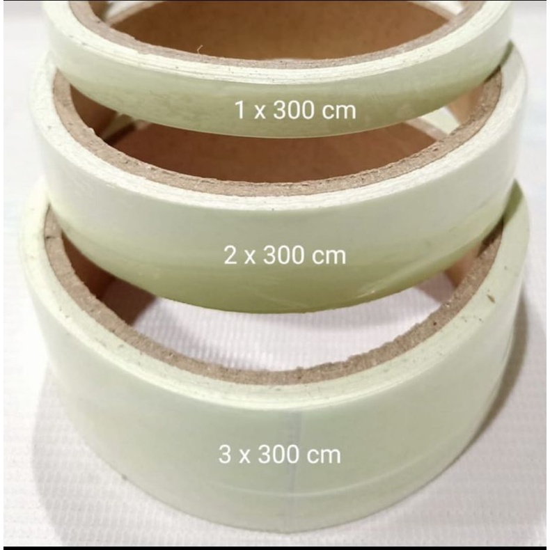 glow in the dark tape 2cm x 3m fosfor lumonous tape isolasi