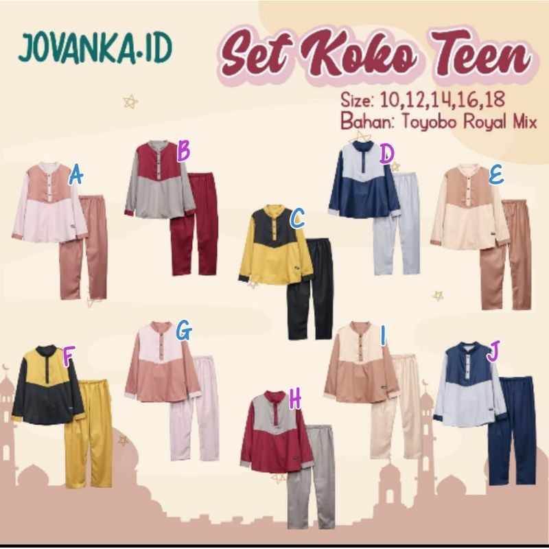 SET KOKO TEEN JOVANKA.ID