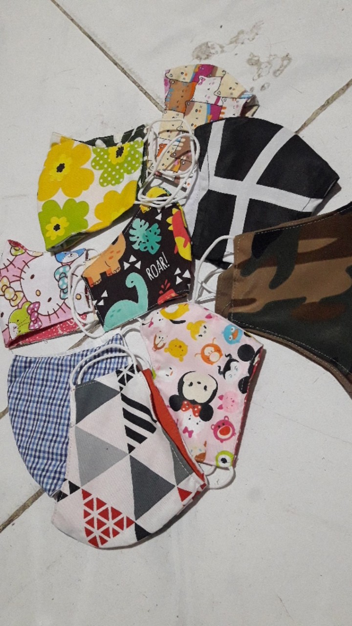 Masker Kain Lapis 3 Earloop9